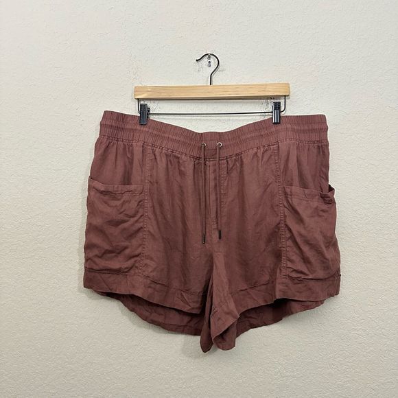 ATHLETA Cabo Linen 4" Shorts in Hearth Rose - Picture 1 of 7